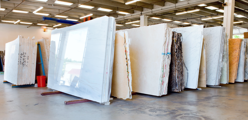 Granite Slabs in Warehouse