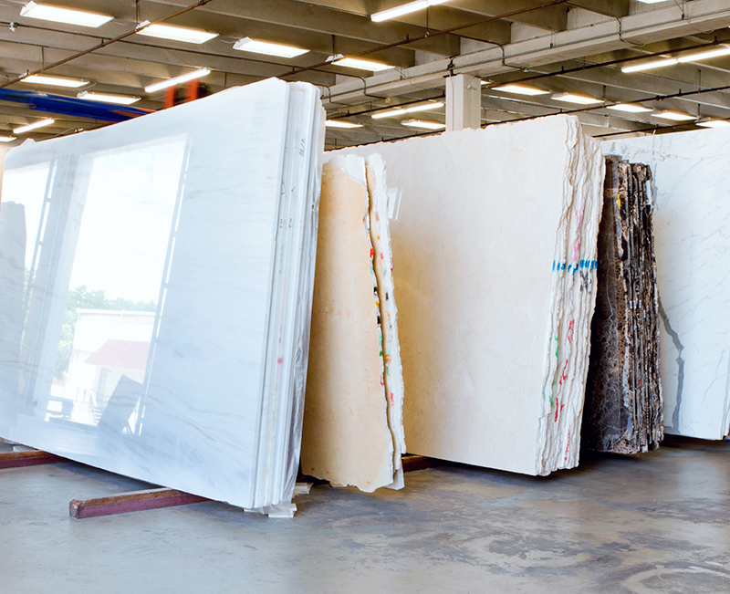 Granite Slabs in Warehouse