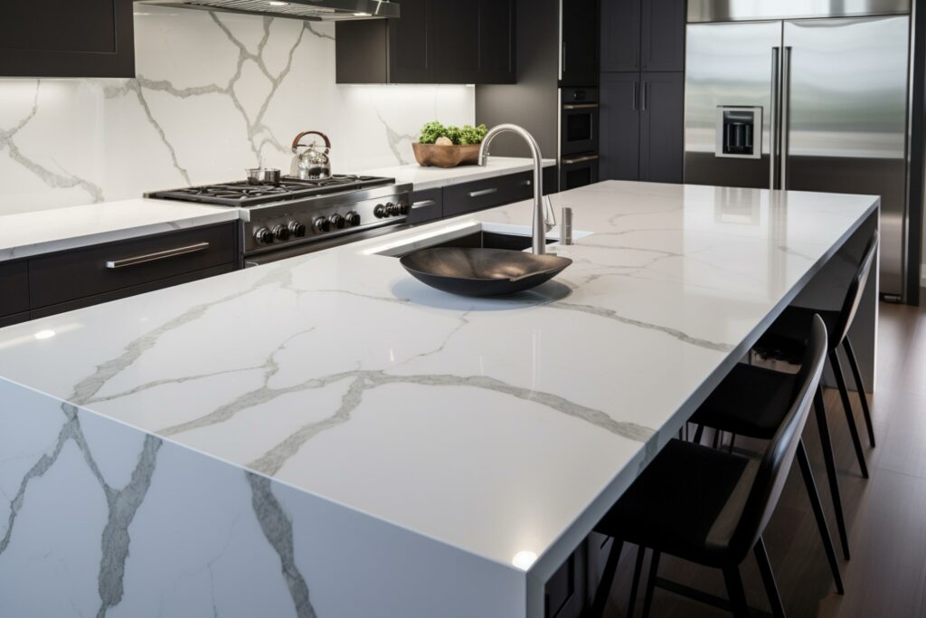 Quartz Kitchen Island