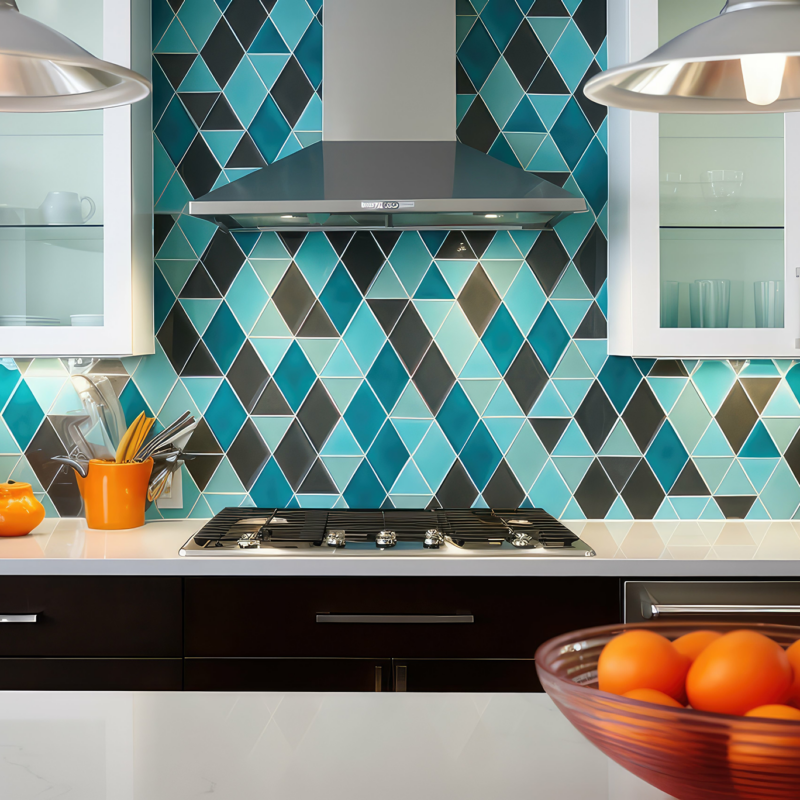 bold Kitchen backsplash