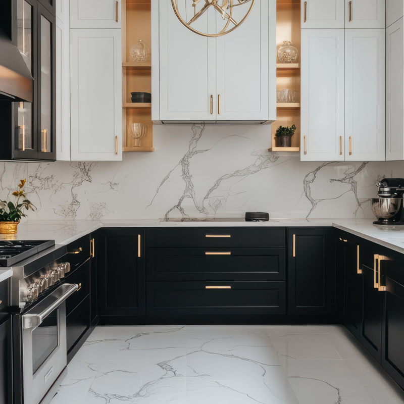 Stunning quartz kitchen